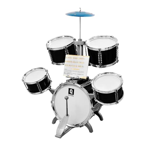Dickly -Schlagzeug, Percussion-Musikinstrumente, Spielzeug, pädagogisches Musikspielzeug-Set für den Kindergarten, Geburtstagsgeschenk, Kindertag, Schwarz Dickly -Schlagzeug, Percussion-Musikinstrumente, Spielzeug, pädagogisches Musikspielzeug-Set für den Kindergarten, Geburtstagsgeschenk, Kindertag, Schwarz von Dickly
