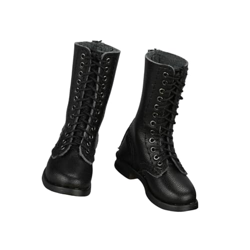 Dickly Schuhe und Stiefel für Figuren im Maßstab 1/6, Ankleidekörper, Puppenzubehör, modisches Cosplay-Kostüm, lange Stiefel für 12-Zoll-Actionfiguren von Dickly