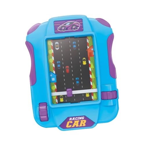 Dickly Simulation Rennwagen Spielzeug Frühe Pädagogische Interessante Interaktive Lernkonsole Spielzeug Handheld-Spiel für Kinder Party Spielzeug, Blau von Dickly