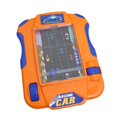 Dickly Simulation Rennwagen Spielzeug Frühe Pädagogische Interessante Interaktive Lernkonsole Spielzeug Handheld-Spiel für Kinder Party Spielzeug, Orange von Dickly