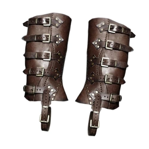 Dickly Steampunk-Stiefelüberzüge, Oberteile, Beinschützer für Reisen, Halloween, Verkleidung, Foto-Requisiten, Tiefer Kaffee von Dickly