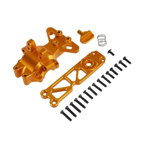 Dickly Vordere obere Getriebeabdeckung Multi -Use 1/16 RC -Auto Aluminium -Legierung RC -Fahrzeugversorgungen Ersetzen Sie Teile für 16207 H16PL M163 H6v3, Gold von Dickly