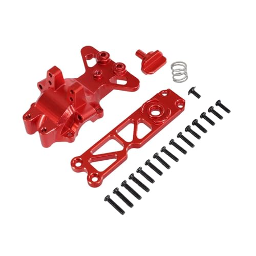 Dickly Vordere obere Getriebeabdeckung Multi -Use 1/16 RC -Auto Aluminium -Legierung RC -Fahrzeugversorgungen Ersetzen Sie Teile für 16207 H16PL M163 H6v3, Rot von Dickly