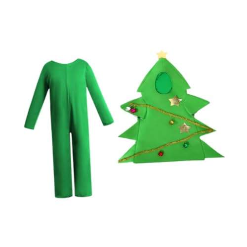 Dickly Weihnachtsbaum-Kostüm mit Jumpsuit, süßer Cosplay-Anzug für Partyzubehör für Jungen von Dickly