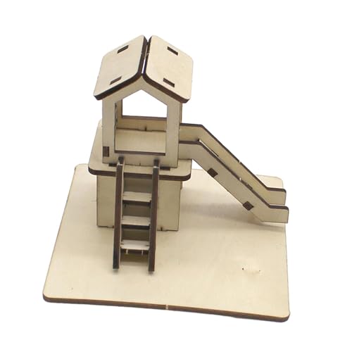 Dickly Wissenschaftsspielzeug Holzbaustein-Kit Handgefertigtes Kindergarten-Spielrutschenmodell für Jungen Mädchen Grundschulgeschenke Dickly Wissenschaftsspielzeug Holzbaustein-Kit Handgefertigtes Kindergarten-Spielrutschenmodell für Jungen Mädchen Grundschulgeschenke von Dickly