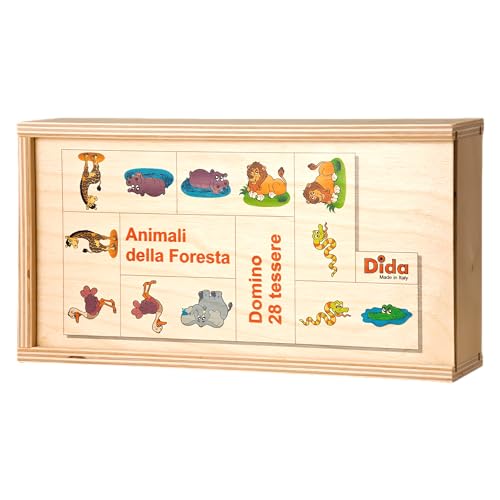 Dida - Das Domino Tiere des Waldes Ist EIN Kinderspiel Für Kleinkinder, Aber Auch EIN Gesellschaftsspiel Für Die Ganze Familie. Das Holzdomino Ist Auch Ideal Für Den Kindergarten von Dida