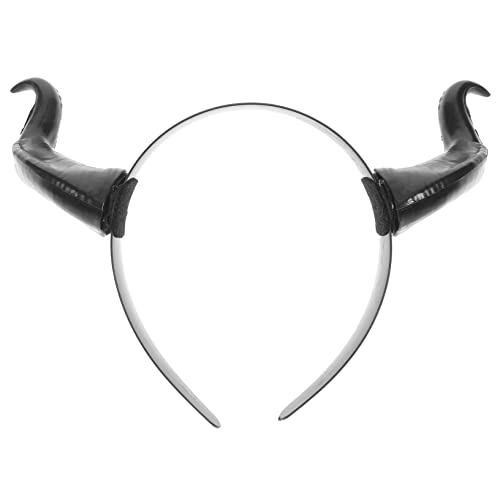 Didiseaon 1stk Stirnband Aus Horn Hornstirnband Für Damen Hörner Stirnband Teufels Haarband Schwarzes Teufels-stirnband Teufel Kostüm Teufels Haarreifen Cosplay-kopfbedeckung Plastik von Didiseaon