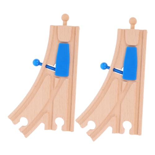 Didiseaon 2 Stück Holzeisenbahn Zubehör Teiliges Set Blaue Weiche Schienen für Holzspielzeug Kompatibel mit Thomas und Hauptmarken Erweiterungsspiel für Kreative Sichere Eisenbahnsets Didiseaon 2 Stück Holzeisenbahn Zubehör Teiliges Set Blaue Weiche Schienen für Holzspielzeug Kompatibel mit Thomas und Hauptmarken Erweiterungsspiel für Kreative Sichere Eisenbahnsets von Didiseaon