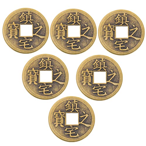 Didiseaon 6 Stück Teiliges Chinesischer Glücksmünzen aus Messing Antike Feng Shui Kupfermünzen für DIY Schmuck Chinesische Handwerksmünzen Langlebig Glänzend und Vielseitig für Dekoration Didiseaon 6 Stück Teiliges Chinesischer Glücksmünzen aus Messing Antike Feng Shui Kupfermünzen für DIY Schmuck Chinesische Handwerksmünzen Langlebig Glänzend und Vielseitig für Dekoration von Didiseaon