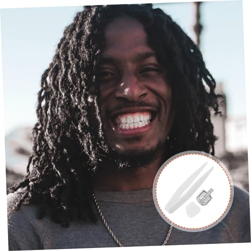 Didiseaon Einzelner Hip Hop Zahn Grill mit Strassverzierung Versilbert Komfortabel und Stabil Abnehmbar Dekorativer Rapper Zahnschmuck für Party Halloween und Musikfestival Didiseaon Einzelner Hip Hop Zahn Grill mit Strassverzierung Versilbert Komfortabel und Stabil Abnehmbar Dekorativer Rapper Zahnschmuck für Party Halloween und Musikfestival von Didiseaon