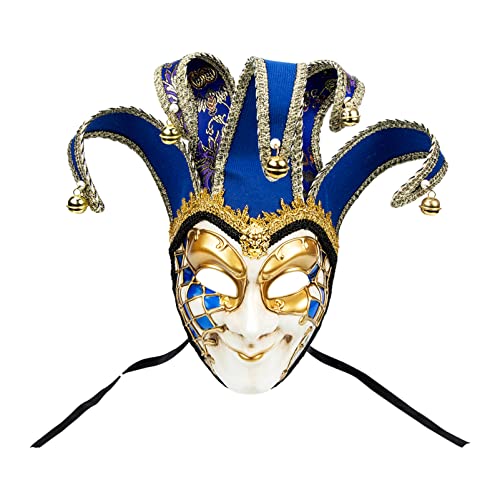 Didiseaon Full Face Männer Maskerade Vintage Lustige Venezianische Maskerade Narr Masken Frauen Vintage Venezianische Karneval Halloween Party Cosplay Kostüm von Didiseaon