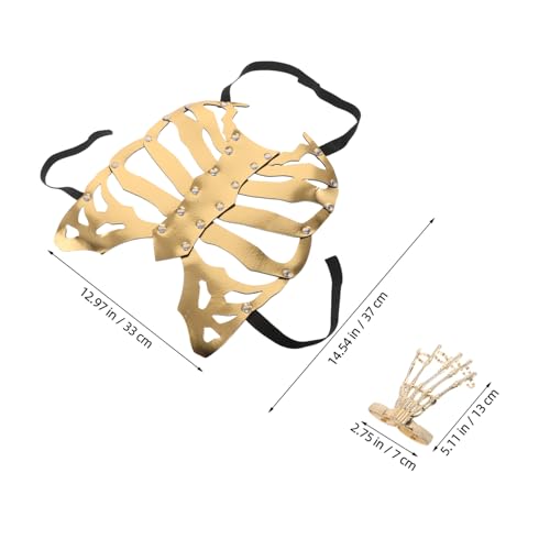 Didiseaon Herren Totenkopf Armband Skelett Rüstung Brust Accessoire Halloween Cosplay Skelett Rüstung Halloween Totenkopf Brust Accessoire Brustkorb Kostüm Requisite Didiseaon Herren Totenkopf Armband Skelett Rüstung Brust Accessoire Halloween Cosplay Skelett Rüstung Halloween Totenkopf Brust Accessoire Brustkorb Kostüm Requisite von Didiseaon