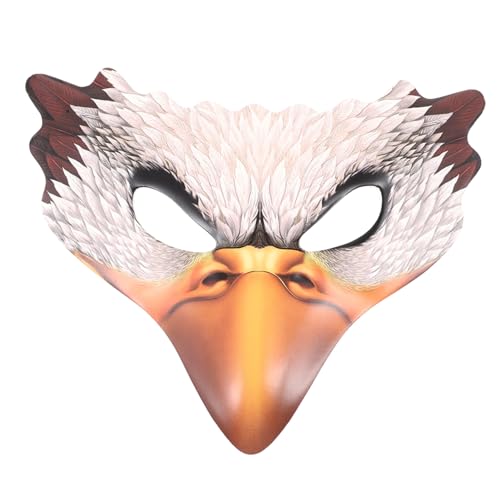 Didiseaon Mardi Gras Maske Lustige Tiermaske Adler Maskerade Maske Möwe Maske Nase Schnabel Masken Adler Cosplay Maske Party Maske Eagle Heads Maske Neuheit Maske Vogelmaske Vögel 3d Pu Kleidung von Didiseaon