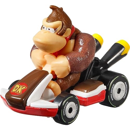 DieCast – GRN24 – Modell KART 5 cm Donkey Kong Standard Kart von Super Mario Kart – mehrfarbig – 1/64 6 cm von Die Cast