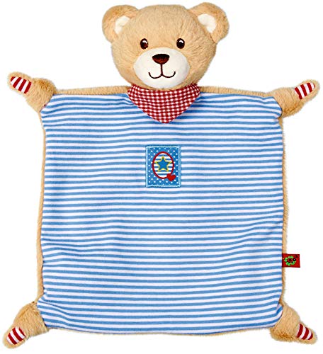 Die Spiegelburg - Schnuffeltuch Teddy, BabyGlück, blau, 16869 von Die Spiegelburg