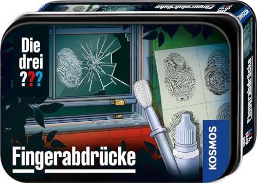 Die drei ??? Fingerabdrücke von KOSMOS, 632335, Detektiv Gadget, spannendes Detektiv-Spielzeug Set für Kinder ab 8 Jahre, Geschenk für Geburtstag, Mitbringsel, Schwarz von Die drei