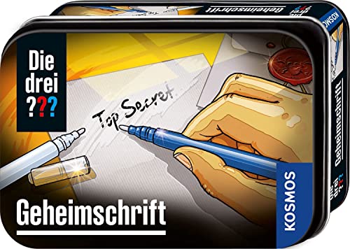 Die drei ??? Geheimschrift von KOSMOS, Detektiv Gadget, Detektiv-Spielzeug, Agenten-Ausrüstung für Kinder ab 8 Jahre, Die drei Fragezeichen Spielzeug, Detektiv Ausrüstung, Detektivset von Die drei