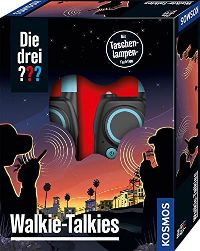 Die drei ??? Walkie Talkies von KOSMOS, Funkgeräte-Set für Kinder ab 6 Jahre, mit Lampen-Funktion, Detektiv-Spielzeug, Spion-Ausstattung, Rollenspiel Die drei ??? Walkie Talkies von KOSMOS, Funkgeräte-Set für Kinder ab 6 Jahre, mit Lampen-Funktion, Detektiv-Spielzeug, Spion-Ausstattung, Rollenspiel von Die drei
