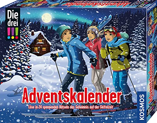 KOSMOS 632502 Die drei !!! Adventskalender, Löse das Rätsel um das Geheimnis auf der Ski-Freizeit, mit 24 Detektiv-Gimmicks, Spielzeug-Adventskalender für Kinder ab 8 Jahre KOSMOS 632502 Die drei !!! Adventskalender, Löse das Rätsel um das Geheimnis auf der Ski-Freizeit, mit 24 Detektiv-Gimmicks, Spielzeug-Adventskalender für Kinder ab 8 Jahre von Die drei