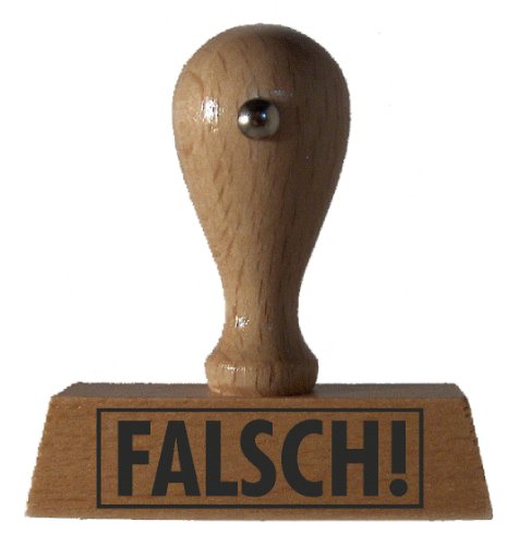 Sprüche-Stempel FALSCH! vom Kaufhaus2010 von DieStempelGmbH