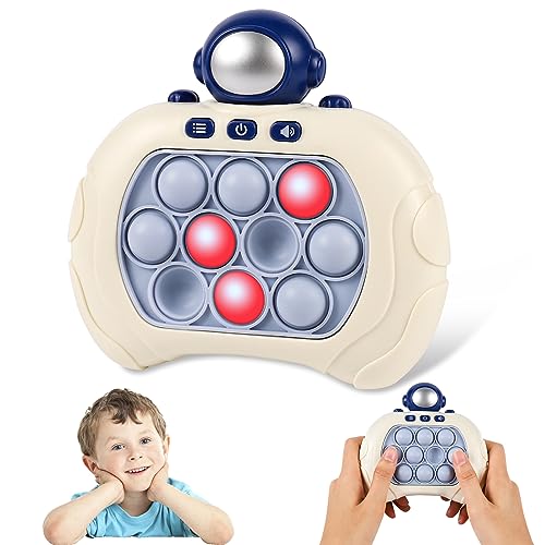 Diealles Shine Pop Fidget it Spielzeug für Kinder 3-12, Quick Push Pop it Spiel, Pop it Elektronisches Spiel für 3 4 5 6 7 8 9 10 11 12 Jährige Jungen & Mädchen & Teenager, Astronaut, JYWJ-AAL02 von Diealles Shine