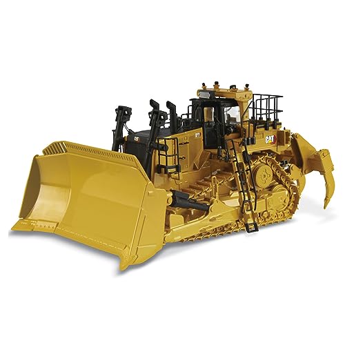 Diecast Masters 1/50 CAT D11 Fusion Track-Typ Bulldozer, Gelb, für Erwachsene und Jugendliche, Unisex, 21 x 12,7 x 8,9 cm von Diecast Masters