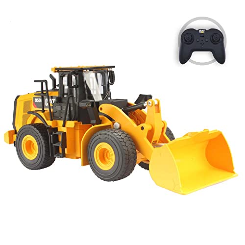 Carrera RC 1:24 CAT 950M Wheel Loader I RC Baustellenfahrzeug für Kinder & Erwachsene, Jungs & Mädchen I Offizielle CAT-Lizenz & Realistische Darstellung I Mit Licht & Sound I Li-Ion-Akku von Diecast Masters