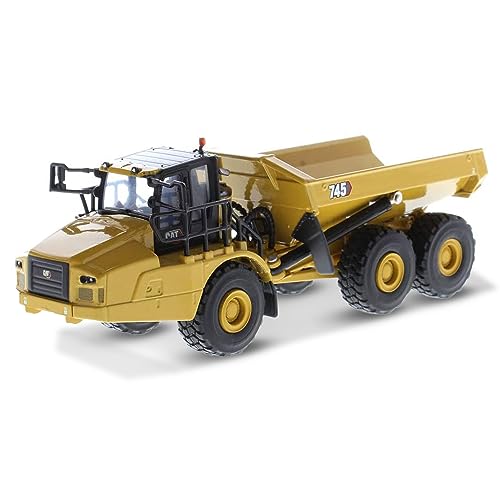 Diecast Masters 85639 - Caterpillar Muldenkipper 745, detailgetreues CAT Gelenkfahrzeug in Metallbox, Maßstab 1:64, ca. 18 x 7 x 6 cm, ab 8 Jahren, für Modelleisenbahnen und Sammler geeignet von Diecast Masters