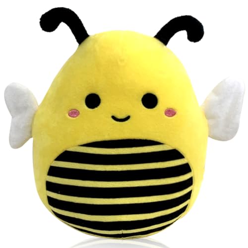 Diempi Biene Kuscheltier 20CM Plüschtier Biene Stofftier Puppe, Bee Kuscheltier, Biene Spielzeug Geschenke für Kinder Mädchen Geburtstag Valentine Weihnachten von Diempi