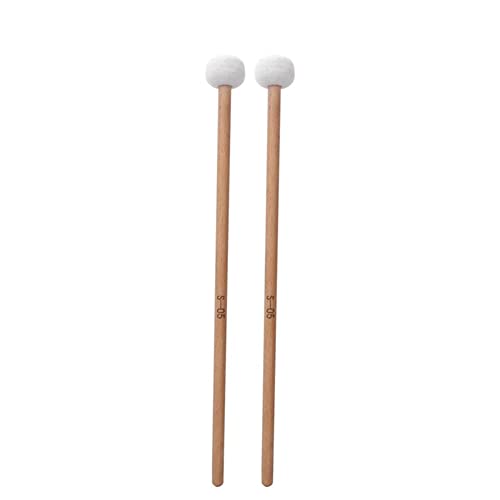 Diggtor 2 Drumsticks Filz Drumsticks Percussion Kit Dingyin Drum Hammer für Trommelstöcke Zubehör für Instrumente von Diggtor