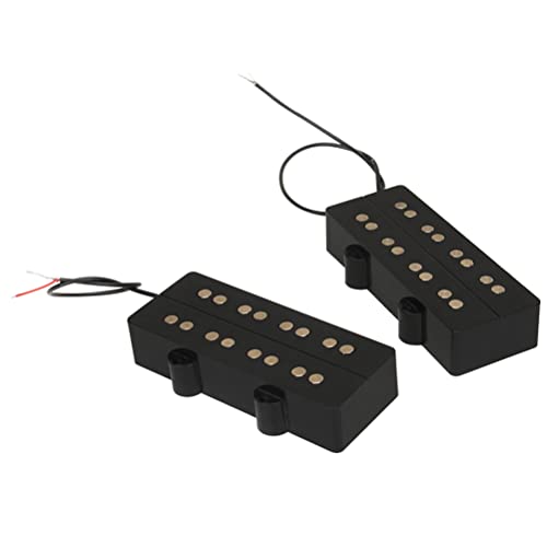 Diggtor Bass Pickup Zubehör Schwarz Gitarre Zubehör EQ Equalizer Music Pickup-Teile für E-Gitarre von Diggtor