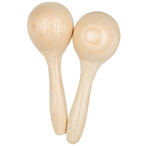 Diggtor Orff Early Education Musikinstrument Log Sand Ball Toon Wood Sand Ball Sand Hammer Log Color Sand Ball Toy von Diggtor