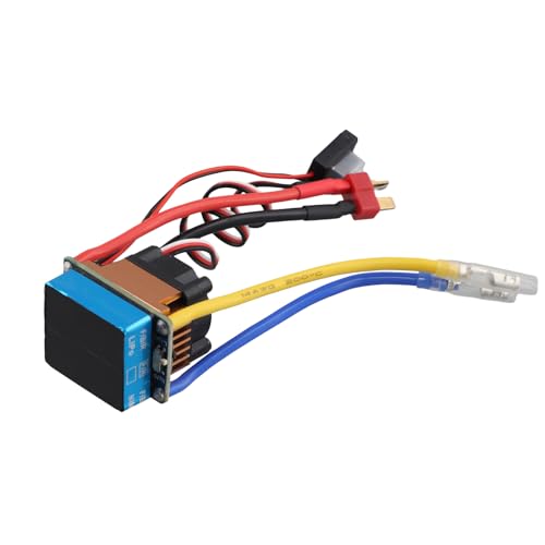 Diggtor RC 480A Wasserdichter Gebürsteter ESC-Geschwindigkeitsregler mit 5V/3A BEC für RC-Auto-Boot/Redcat//Axial/für/für von Diggtor