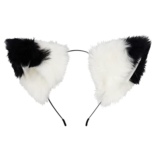 DigiTizerArt Fox Wolf Cat Ears Headband, Animal Furry Ears,Christmas Halloween Ears,Gorou Cosplay Costume Accessory,Funny Gifts von DigiTizerArt