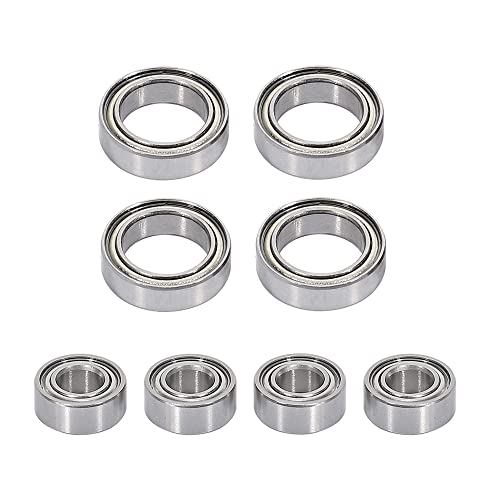 Diheohg 8-Teiliges Lager Set für SG1603 SG1604 SG 1603 UD1601 UD1602 UD1603 UD1604 1/16 RC Auto Teile ZubehöR von Diheohg