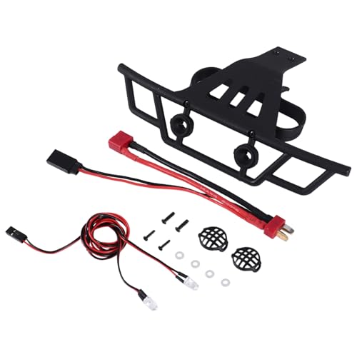 Diheohg FrontstoßStange mit LED Licht für 144001 144010 124016 124017 124018 124019 RC Auto Upgrades Dekorationsteile von Diheohg