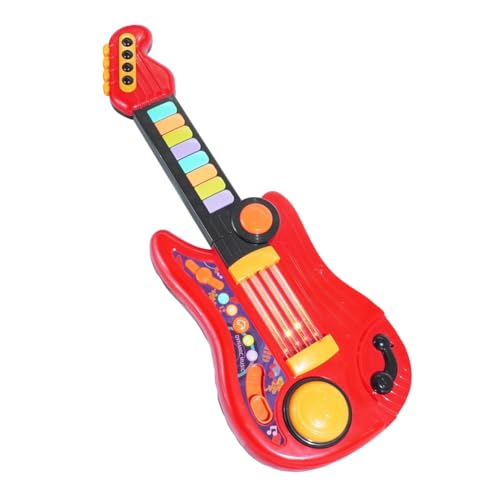 Diheohg Kindergitarre und Kleinkindklavier 2-In-1, Gitarre für Kleinkinder Von 3-5 Jahren mit Gurt, Spielzeuggitarre für Anfänger, Kindergeschenk von Diheohg