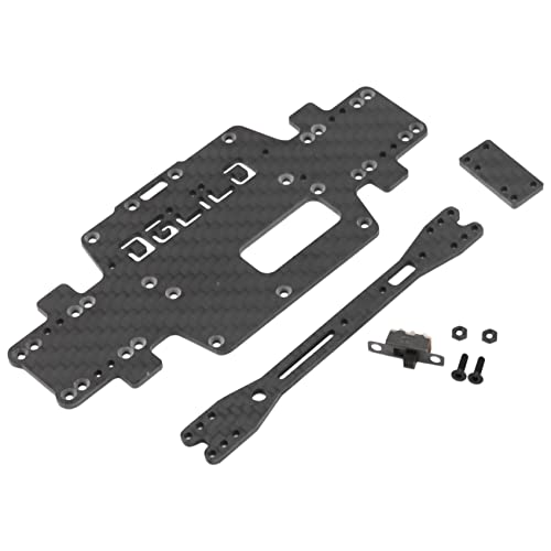 Diheohg für K969 K979 K989 K999 P929 P939 1:28 RC Auto Ersatzteile Verbesserte Kohlefaser Chassis Auto Boden Low Body Shell von Diheohg