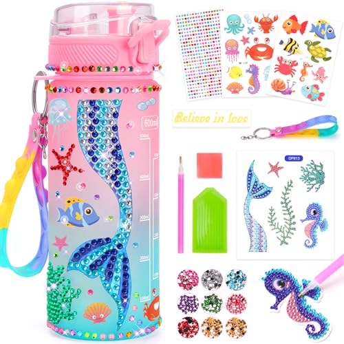 Bastelset Kinder ab 6 Jahre, Basteln Mädchen 6 8 10 Jahre Trinkflasche Geschenk Mädchen 5-6-7-8-9 Jahre Meerjungfrau Diamond Painting Kinder Spielzeug ab 4-12 Jahre Mädchen Geburtstags geschenk Bastelset Kinder ab 6 Jahre, Basteln Mädchen 6 8 10 Jahre Trinkflasche Geschenk Mädchen 5-6-7-8-9 Jahre Meerjungfrau Diamond Painting Kinder Spielzeug ab 4-12 Jahre Mädchen Geburtstags geschenk von Dikence