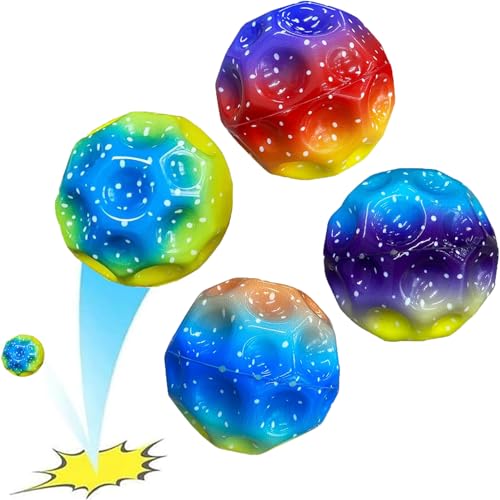 Diko Astro Jump Ball, Space Ball Moon Ball, Astro Jumper Ball, Galaxy Ball, Spaceballs, Mini Bouncing Ball Toy, Jumpball, Bouncing Ball, Hüpfbälle Toy Geschenke für Kinder im Freien von Diko