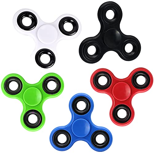 Dilabnda 5er-Pack Fidget Spinner Spielzeug für Kinder Erwachsene, Sensorische Fidget Toys Weihnachten Set Spielzeug Zappeln Hand Spinner Finger Tri-Spinner Toy, Geschenke für Reduziert Angstzustände von Dilabnda