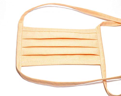 Dilara Handgemachte Maske 1 Stück - Baumwollmaske für Herren, Damen und Erwachsene - waschbar, wiederverwendbar (Beige) von Dilara