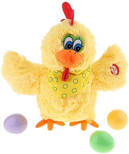 Verrücktes Eierlegendes Huhn Spielzeug mit Musik für Kinder, Babys und die gesamte Familie I Sprechendes Plüschtier Macht Interaktive Geräusche, legt Ei, Singt und Tanzt Verrücktes Eierlegendes Huhn Spielzeug mit Musik für Kinder, Babys und die gesamte Familie I Sprechendes Plüschtier Macht Interaktive Geräusche, legt Ei, Singt und Tanzt von Dilara