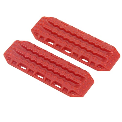 2 Stück RC Sandleiter, RC Kunststoff Recovery Ramps Board Kompatibel mit 1/24 1/18 RC Car(red) von Dilwe