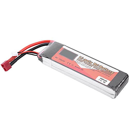 2s 7,4 V Wiederaufladbare Lipo -Batterie 5000mAh 4500mah 3500mah 2200mah mit T -Stecker, Geeignet für RC -Fahrzeuge und Drohnen (7,4 V, 5000 mAh, 40 C, T-Stecker) von Dilwe