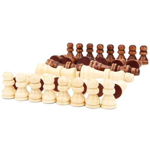 32-teiliges Internationales Schachspiel, Schachfiguren-Spielset aus Holz ohne Schachbrett, Interaktives Spielzeug von Dilwe