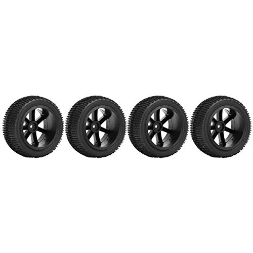 4Pcs RC Car Wheels Reifen, Universal Rubber Wheels Reifen RC Ersatzzubehör für ZD Racing 1/10 RC Car von Dilwe