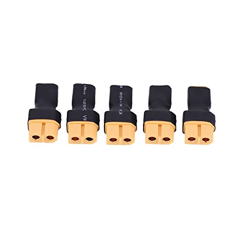 5 Pcs RC Drone Adapter Stecker, XT30 zu XT60 Batterie Konverter Stecker(XT30 Stecker auf XT60 Buchse) von Dilwe