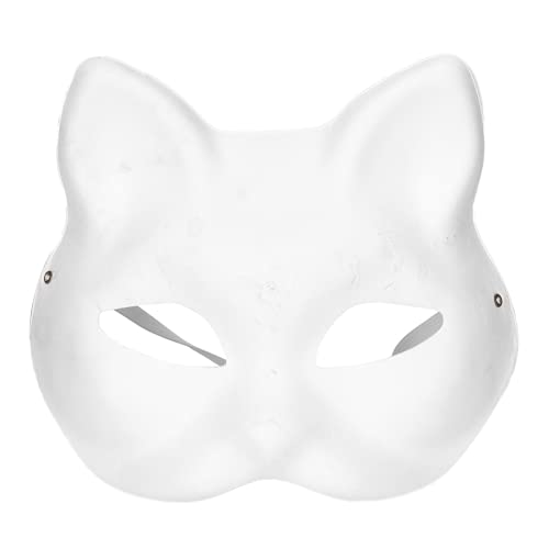 Dilwe 5 Stück Katzenmasken – Tier Cosplay Requisiten für Halloween Kostüme, Pelzige Maske, Party Therian Maske, DIY Maske (25 x 20 x 8 cm) von Dilwe