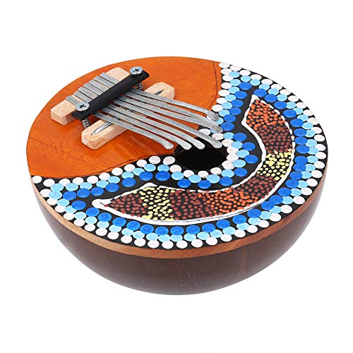 Daumen Klavier, 7 Schl¨¹ssel Runden Portable Thumb Klavier Stimmbar Kalimba Mbira Afrikanisch Finger Musikinstrument f¨¹r Kinder ErwachseneThumbelina Kalimba von Dilwe